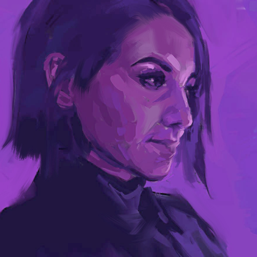 Painting representing Bernadett Dian